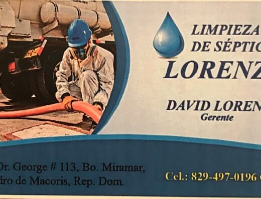 LIMPIEZA DE SEPTICOS SAN PEDRO DE MACORIS, David Lorenzo
