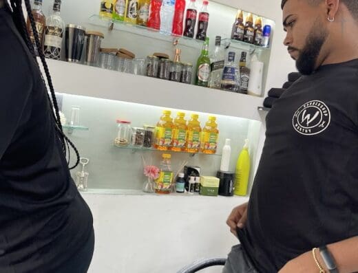 Worthy Barber Shop bar