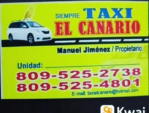 TAXI EL CANARIO EIRL. BONAO 24 horas